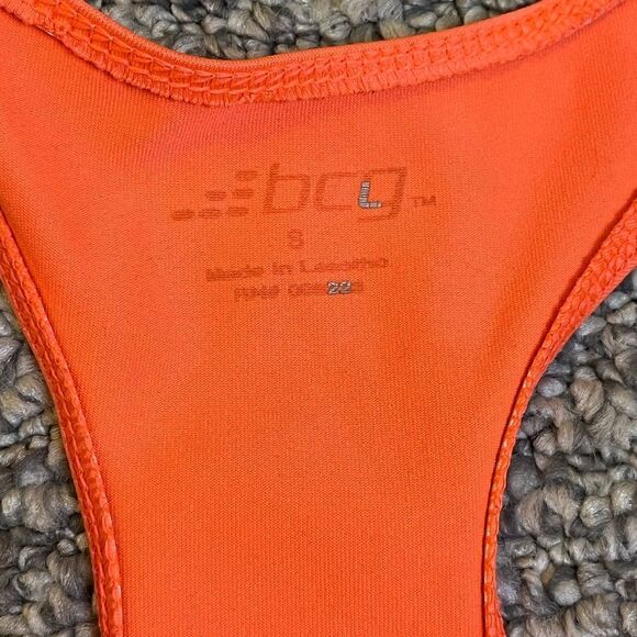 BCG Orange Unlined Racerback Sports Bra Size Small - Picture 3 of 5